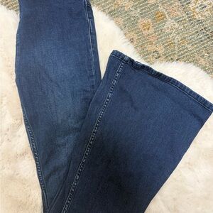 Free People Dark Blue Flare Jeans